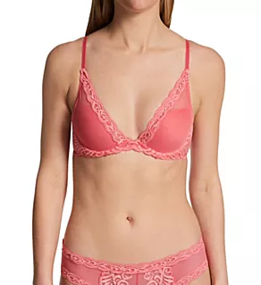 Feathers Contour Plunge Bra Damask Pink 32D
