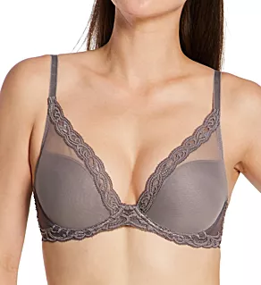 Feathers Contour Plunge Bra Nickel 38DD