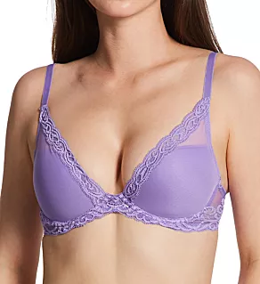 Feathers Contour Plunge Bra Violet Blue 30DD