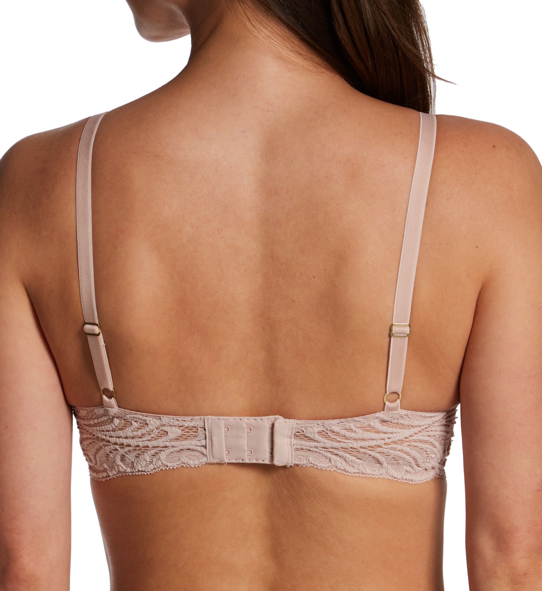 Natori Feathers Contour Plunge Bra Rose Beige/ Pink Pearl 30C  - Image 2