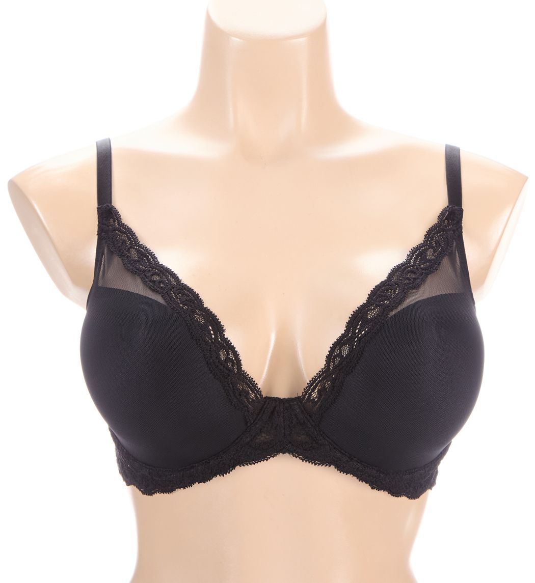 Natori Feathers Contour Plunge Bra Black 38C  - Image 1