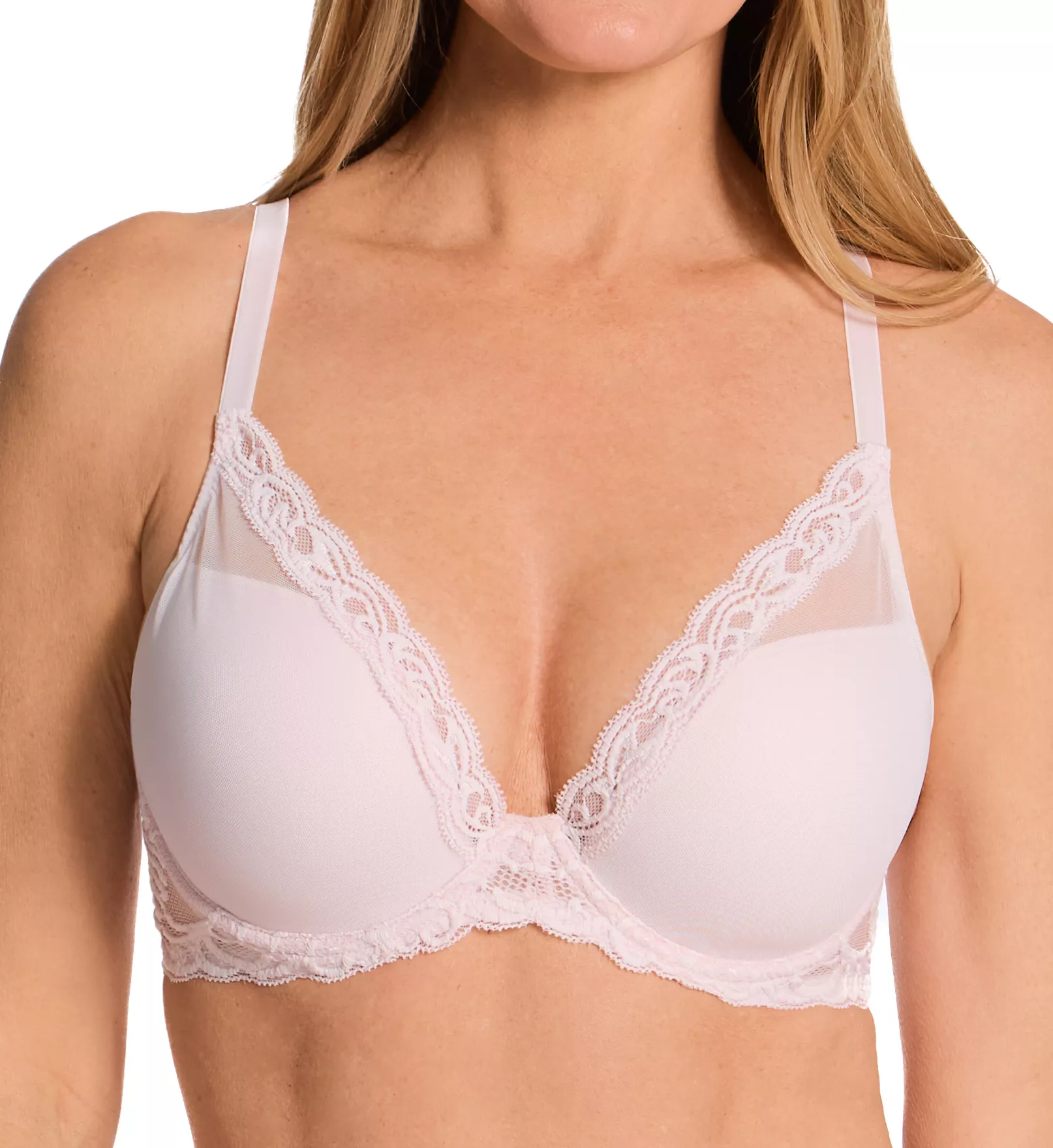 Buy Feathers Full Figure Contour Underwire Bra in Seashell Online