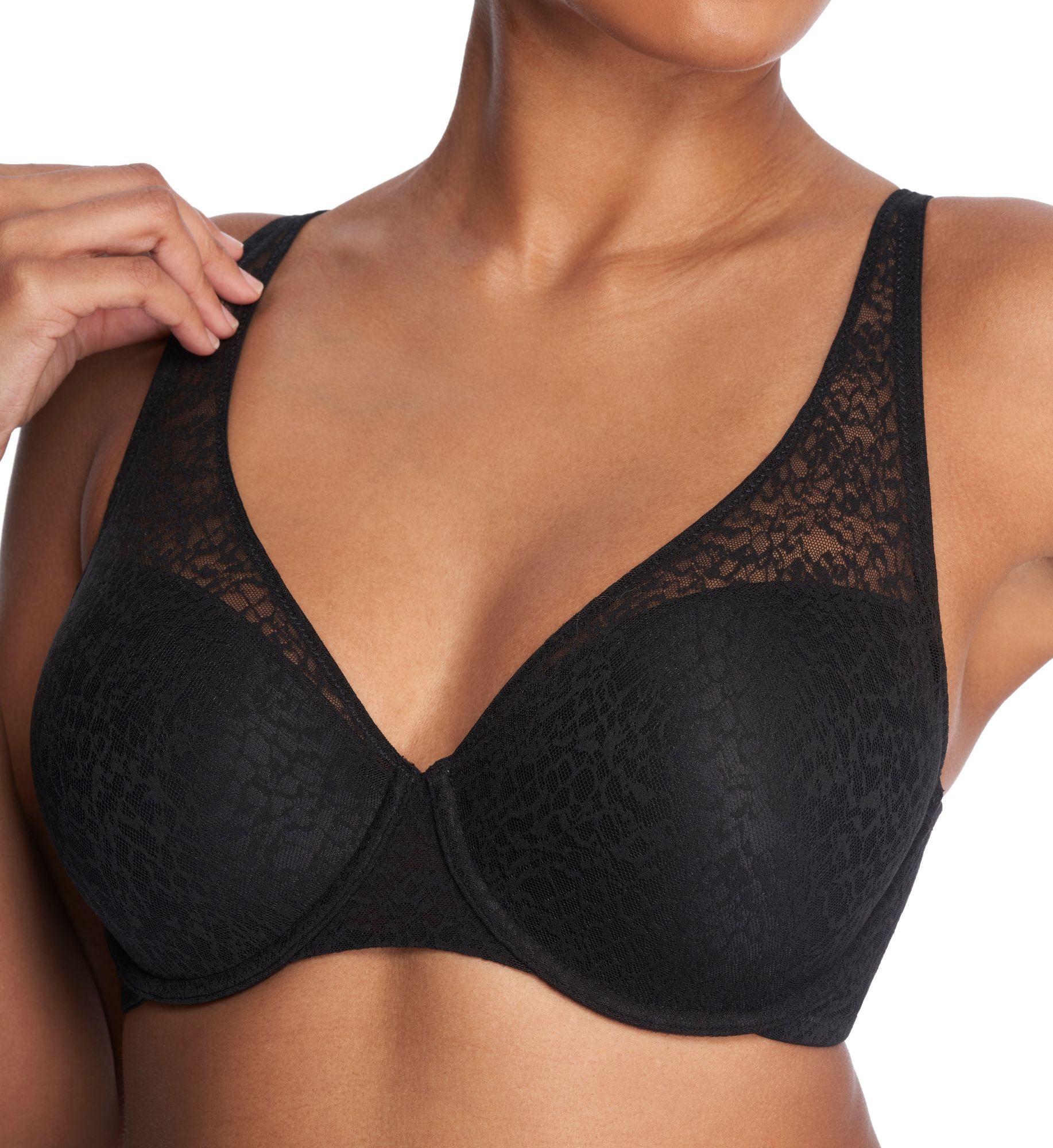 Natori Women's Full Fit Smoothing Contour Underwire Bra in Black | Size: 40DDD | HerRoom.com