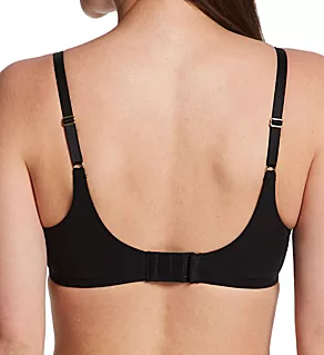 Love Lace Full Coverage Plunge T-Shirt Bra Black 30DDD