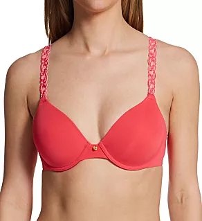 Pure Luxe Contour Underwire Bra Blossom/Bright Coral 34D