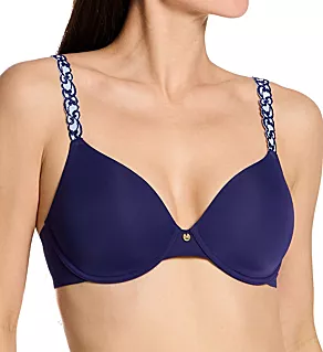 Pure Luxe Contour Underwire Bra Ink/Blue Mist 32C