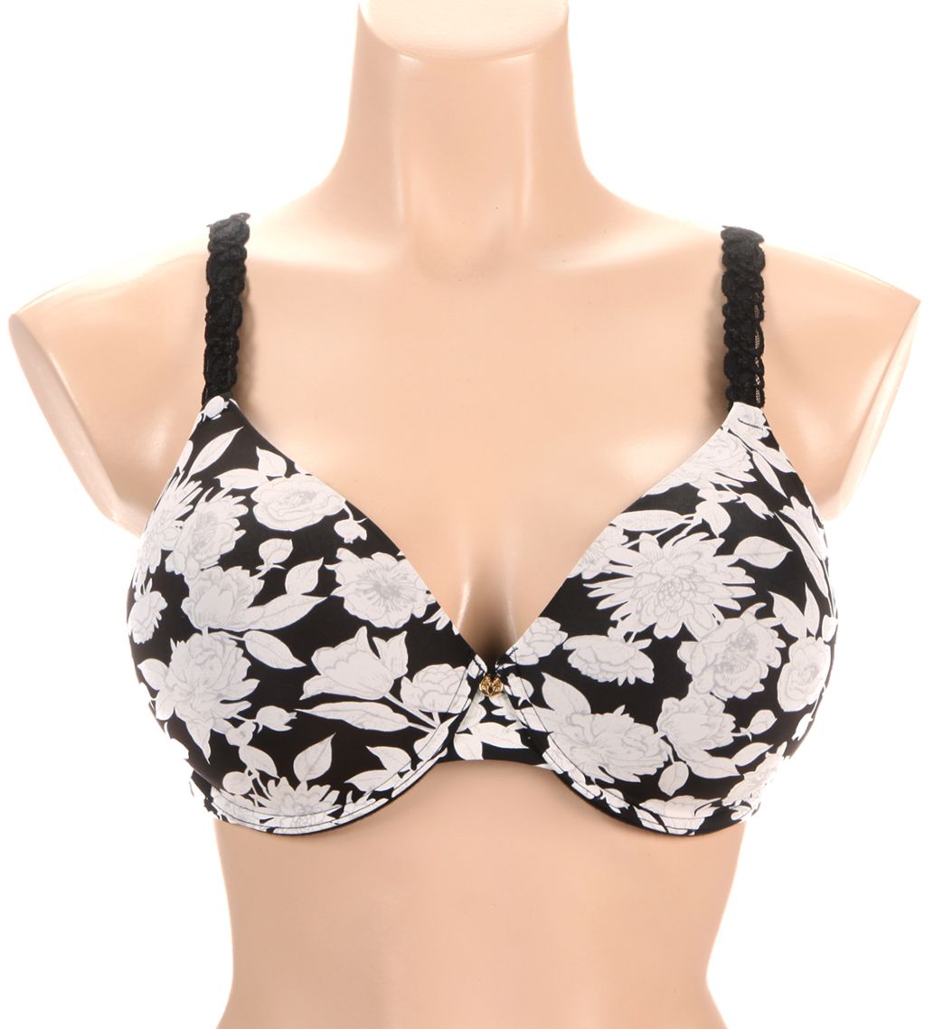 Natori Pure Luxe Contour Underwire Bra Black Garden Rose 38D  - Image 1