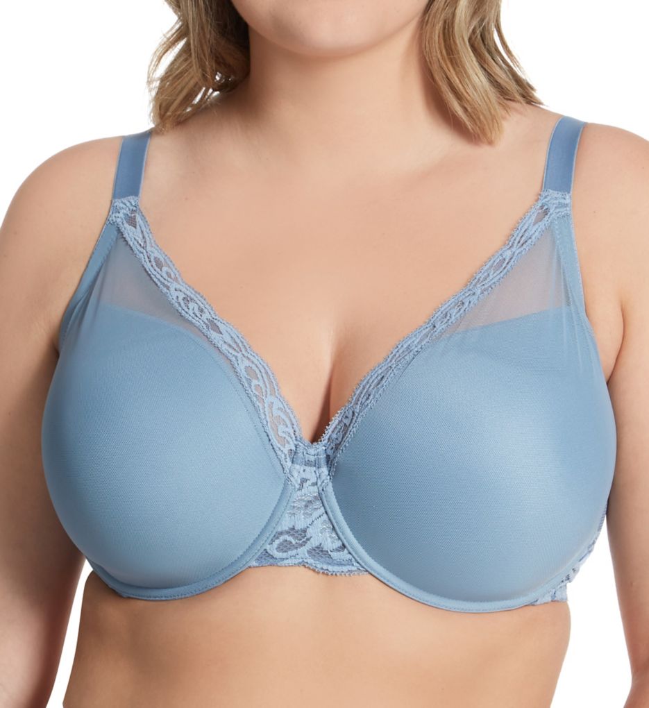 Natori : Natori 741299 Feathers Full Figure Contour Underwire Bra (Windy Blue 42H)