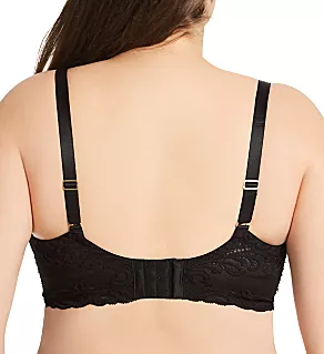 Feathers Full Figure Contour Underwire Bra Black 30G