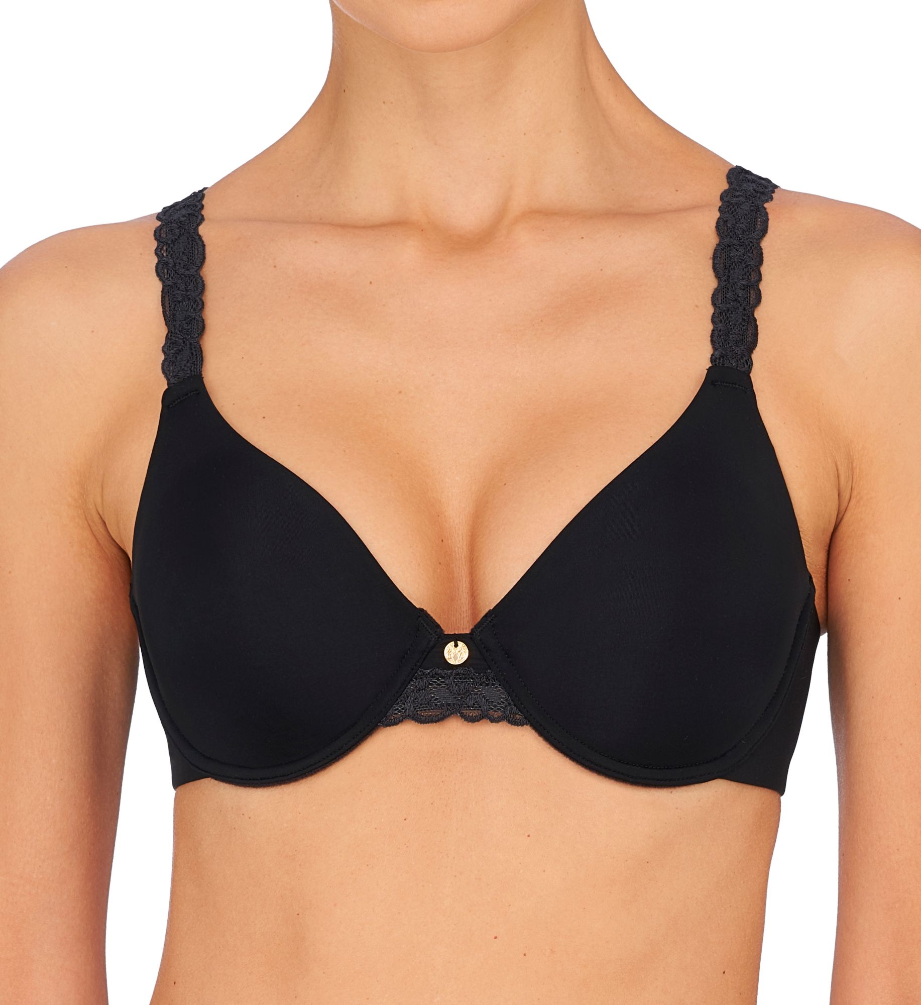 Natori Reggiseno Con Ferretto Pure Luxe Custom Coverage Contour - 32B - Morbido, Copertura Totale, Spalline Regolabili - 4