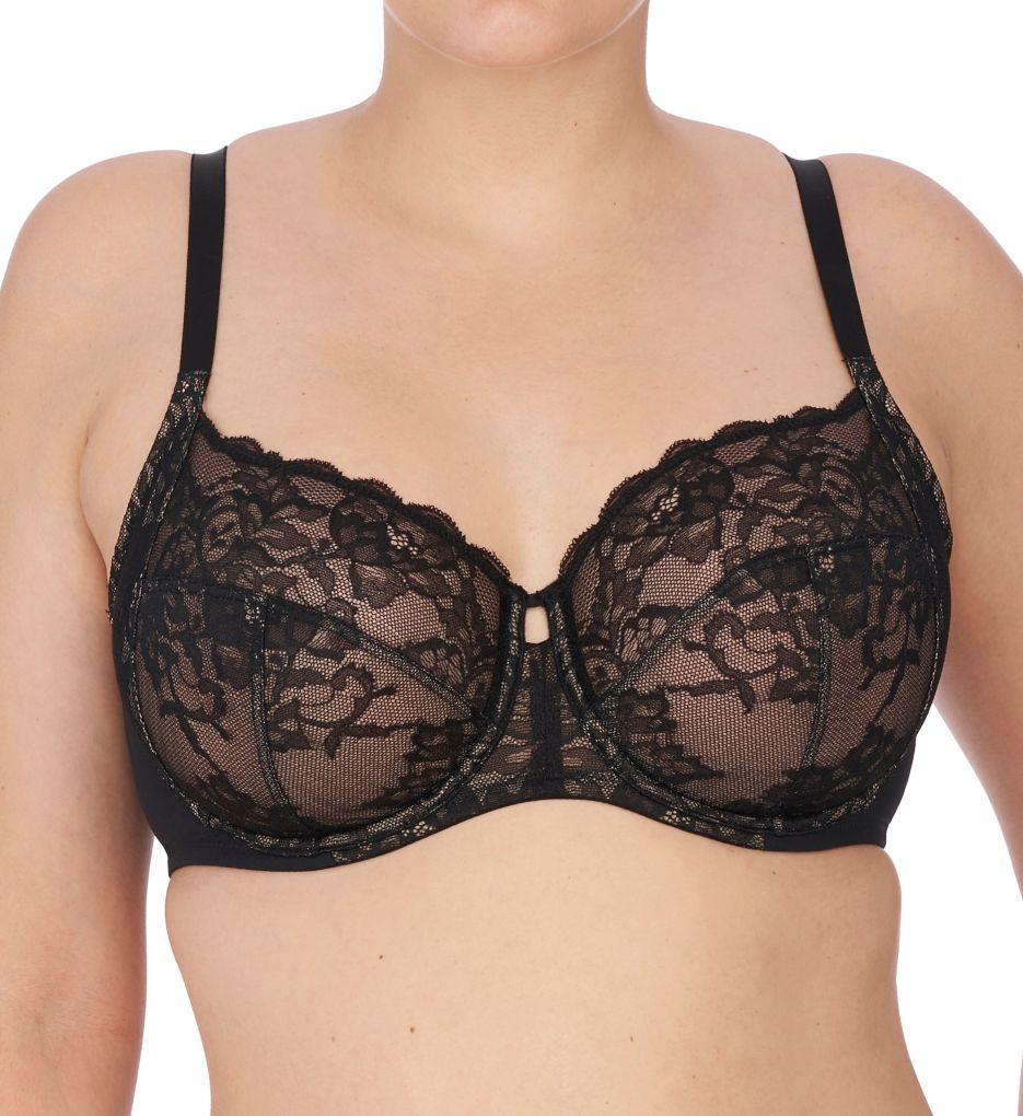 Natori : Natori 746211 Statement Full Figure Underwire Bra (Black/Cafe 38H)