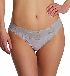 Bliss Perfection One Size Fits All Thong VAPOR STRIPE PRINT O/S