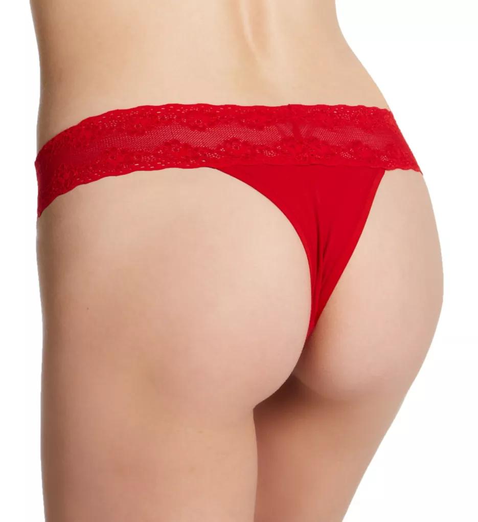 Bliss Perfection One Size Fits All Thong Poinsettia O/S