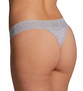 Bliss Perfection One Size Fits All Thong VAPOR STRIPE PRINT O/S