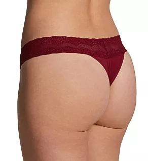 Bliss Perfection One Size Thong - 3 Pack Cherry/Vapor/Black O/S