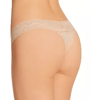 Bliss Perfection One Size Thong - 3 Pack Cameo Rose/Black/Cafe O/S