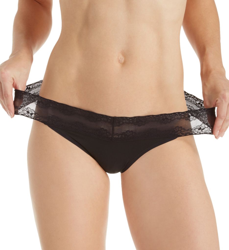 Natori Women's Bliss Perfection Lace-Waist Thong Underwear 750092