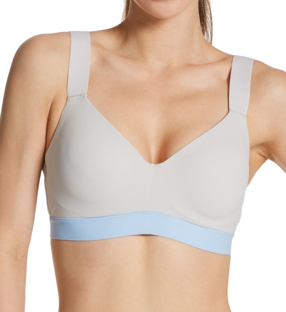 Natori : Natori 751245 Dynamic Convertible Contour Sports Bra (Feather Grey/Skyfall 34G)