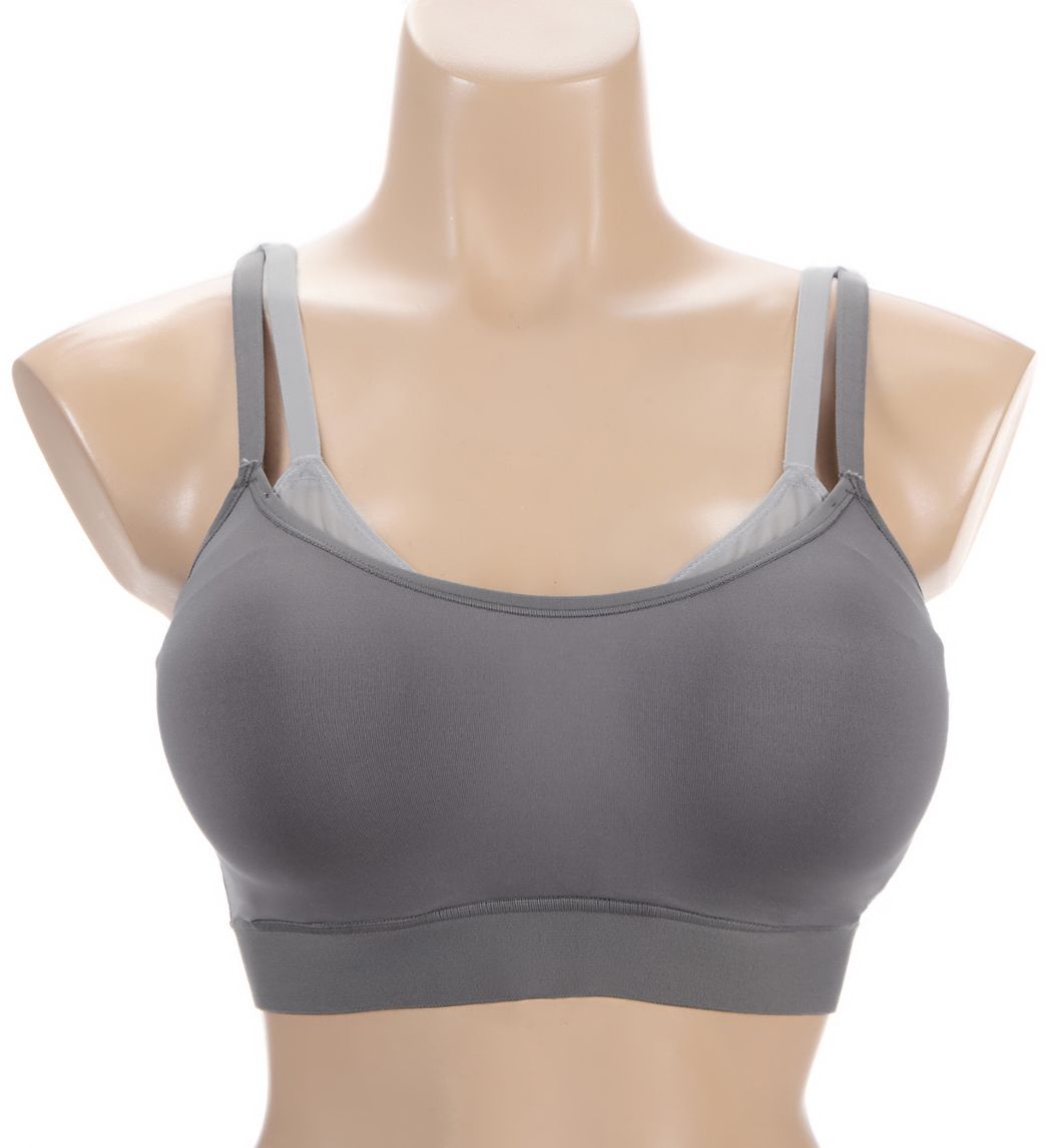 Natori Gravity Contour High Impact Underwire Sports Bra Grey/Lead 36G  - Image 1