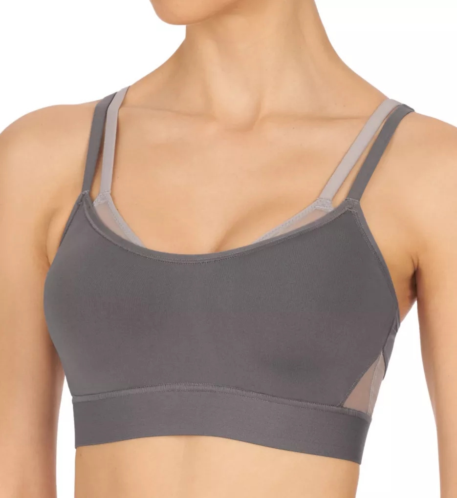 NATORI Ash Navy/Conch Shell Dynamic Contour Sports Bra, US 34G, UK