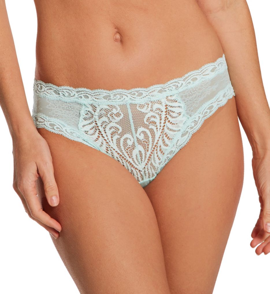 Natori Women's Feathers Hipster Panty in Green | Size Small | HerRoom.com