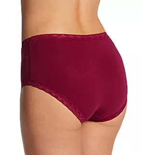 Bliss Cotton Full Brief Panty Dark Cherry S