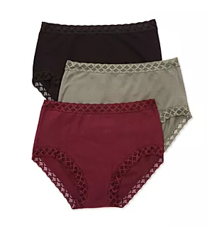 Bliss Full Brief Panty - 3 Pack Cafe M