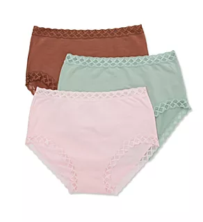 Bliss Full Brief Panty - 3 Pack NutmegPerfectPinkMeado 2X