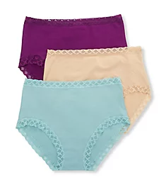 Bliss Full Brief Panty - 3 Pack Taro/Succulent/Cafe 2X