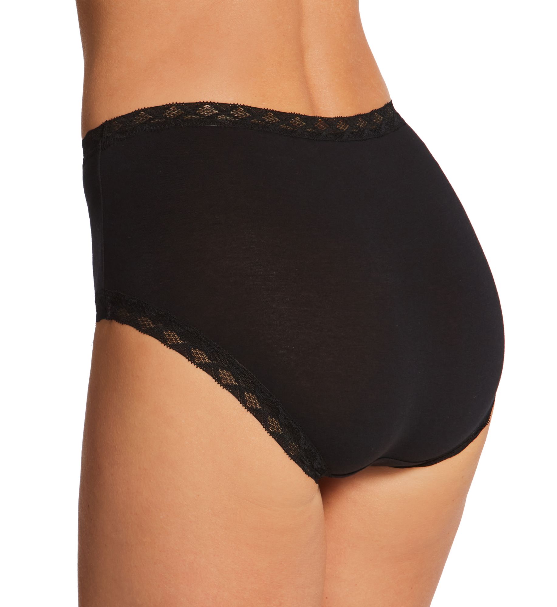 Natori Bliss Full Brief Panty - 3 Pack Black M  - Image 2