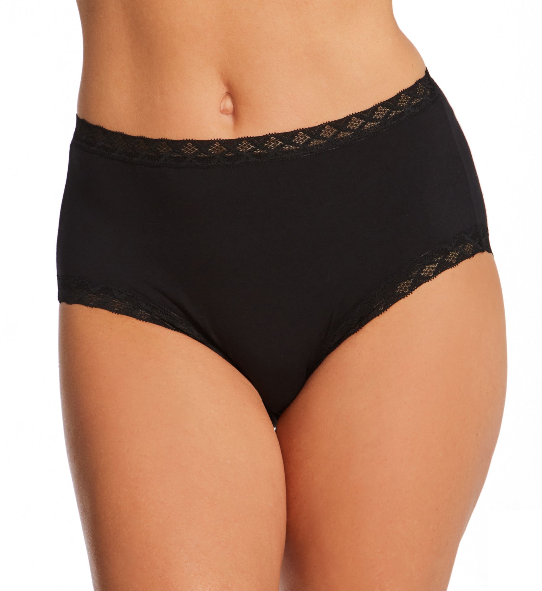 Natori Bliss Full Brief Panty - 3 Pack Black M  - Image 1