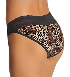 Bliss Perfection One Size Fits All V-Kini Panty Coal Luxe Leopard O/S