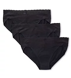 Bliss One Size V-Kini Panty - 3 Pack Black O/S