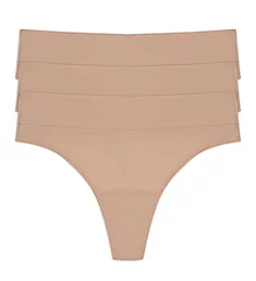 Bliss Flex Thong Panty - 3 Pack Cafe 2X