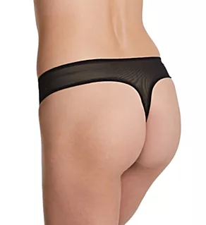 Embellished Thong Panty Black XL