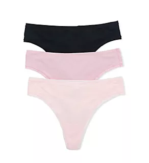 Bliss Bare Cotton Thong Panty - 3 Pack