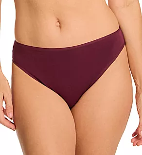 Bliss Bare Cotton High Cut Brief Panty Royal Fig XS