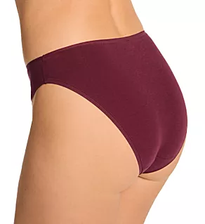 Bliss Bare Cotton High Cut Brief Panty Royal Fig XS