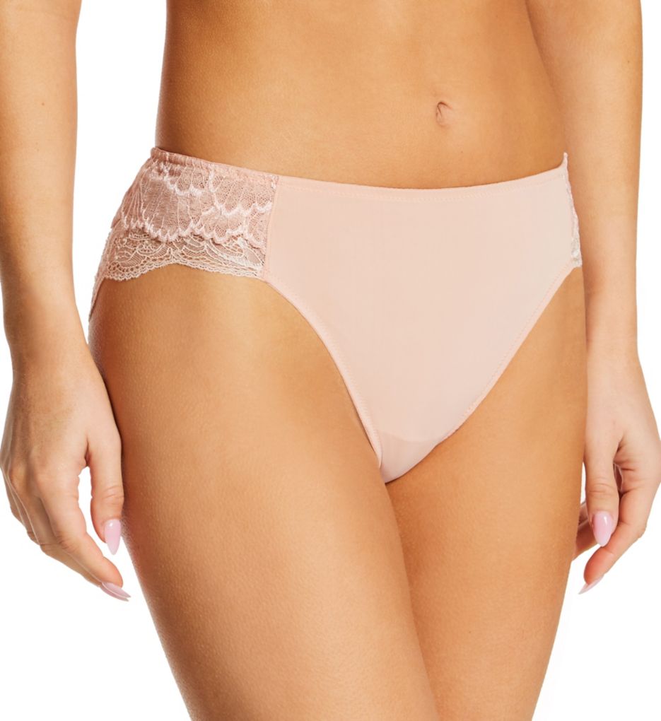 Natori : Natori 773280 Double Time Bikini Panty (MahoganyRose/CameoRose XL)