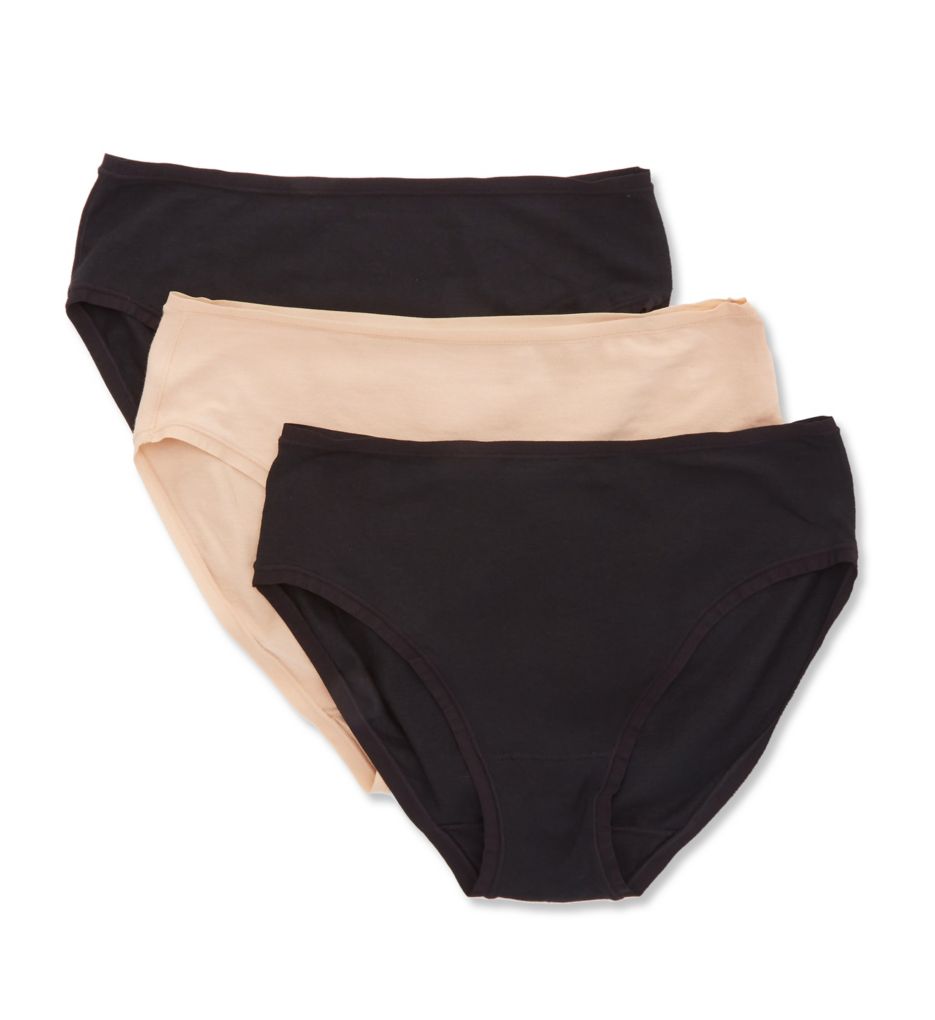 Natori Women's Bliss Bare Cotton Hipster Panty - 3 Pack in Assorted | Size XL | HerRoom.com