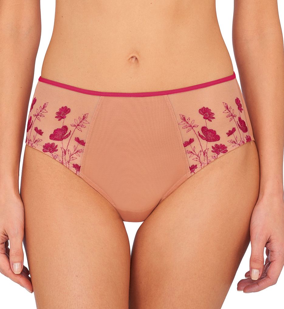 Natori (2494278) -- Natori 776272 Botanique Girl Brief Panty (Bright Berry/Clay Rose S)