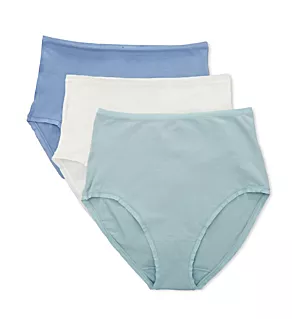 Bliss Bare Cotton High Waist Brief Panty - 3 Pack