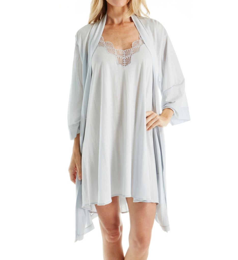 Tranquility Pima Cotton Wrap Robe-cs1