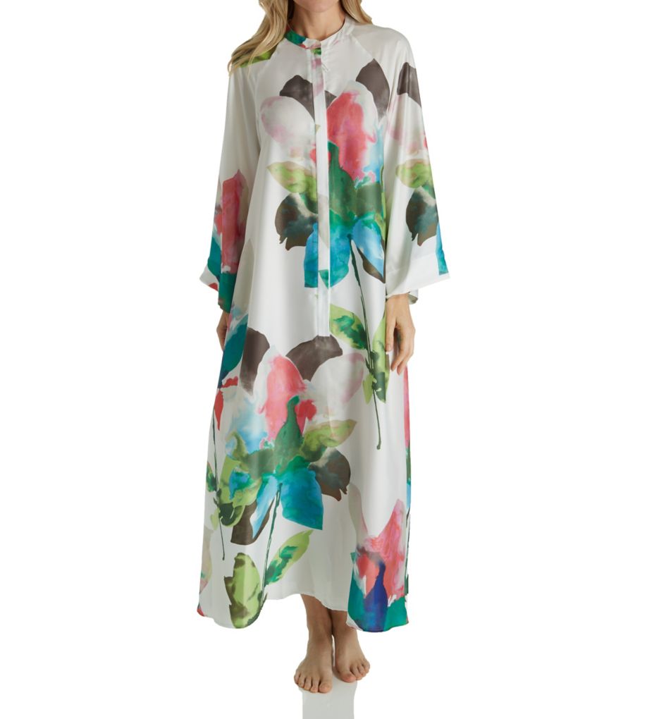 Water Lily Zip Caftan-fs