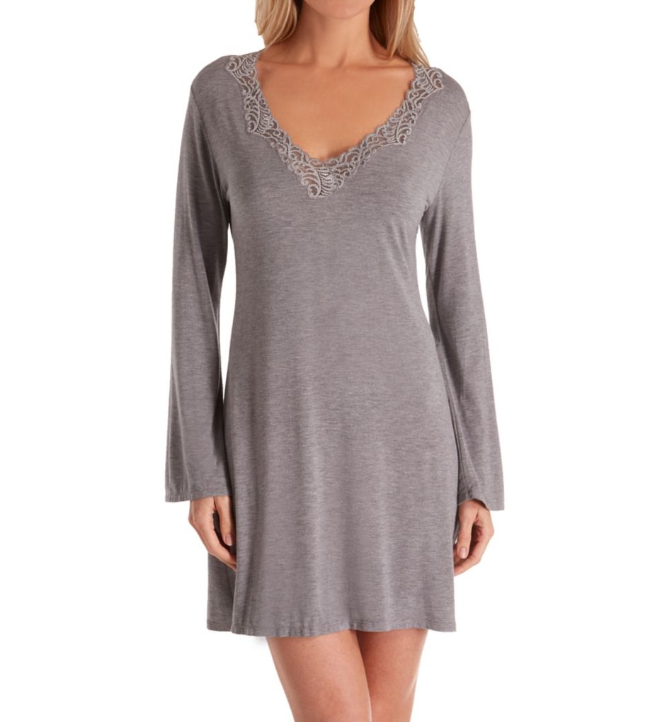 Feathers Sleepshirt with Lace-fs