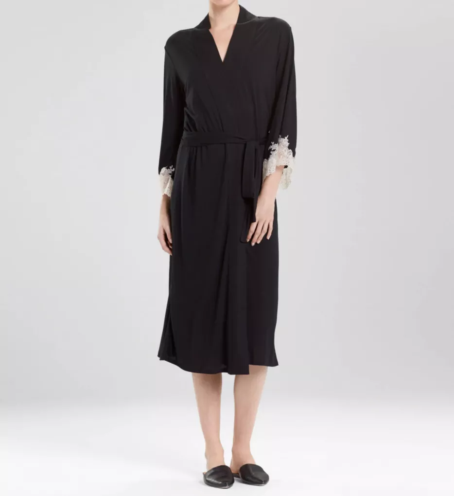 Luxe Shangri-La Long Robe Black XS