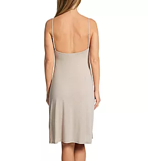 Luxe Shangri-La Slip Chemise Ht.Cashmere/IvoryLace XS