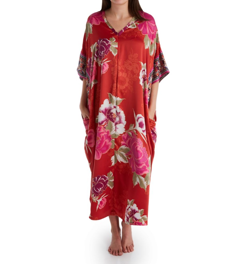 Fusion Printed Zip Caftan-fs