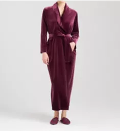 Natalie Velvet Robe Bordeaux M