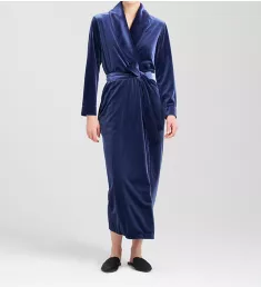 Natalie Velvet Robe Midnight Navy XL